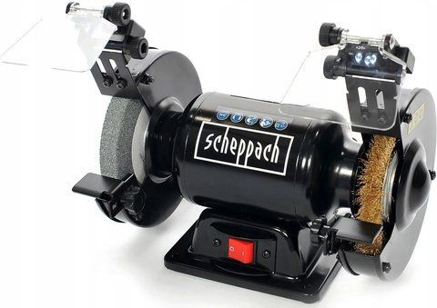 Подвійна шліфувальна машина DG150GP Scheppach - 400W | Шліфувальний круг 150мм&Oslash; | Світлодіодне світло | з абра DG150GP фото