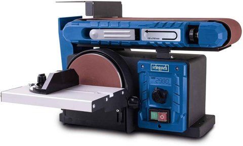 Стрічково-дискова шліфувальна машина Scheppach BTS900Vario Шліфувальна машина зі змінною швидкістю | 400 Вт BTS900Vario фото