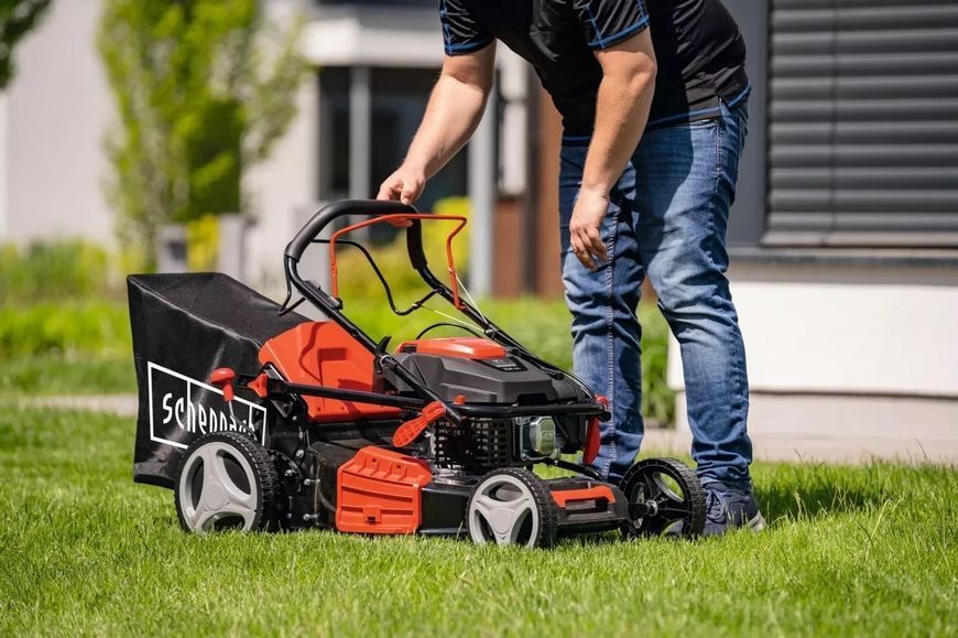 Газонокосарка MS225-53E Scheppach - електрозапуск | Привід | 6HP | Ширина зрізу 53 см | Кошик 65 л MS225-53E фото