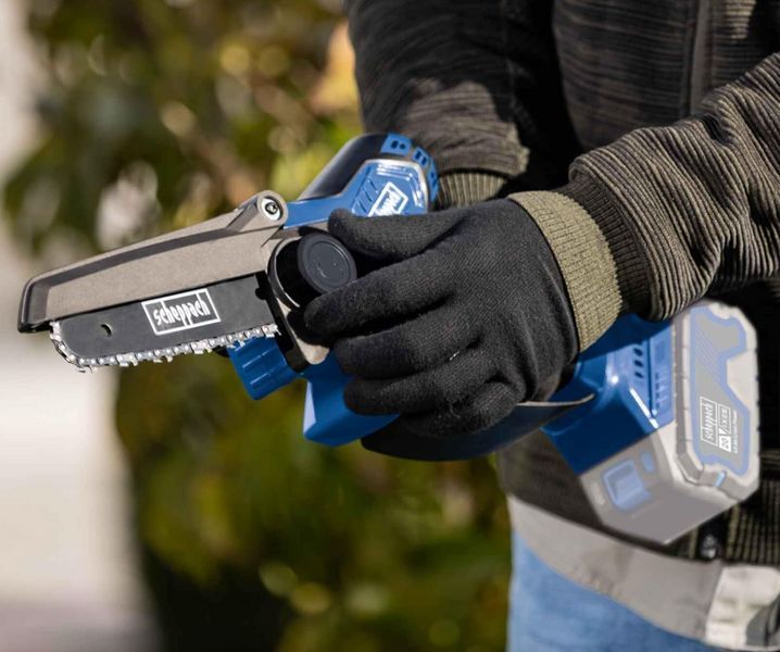 Акумуляторна ланцюгова пила для гілок Scheppach BC-PS150-X 20 В, довжина різу 150 мм, довжина меча 6" BC-PS150-X фото
