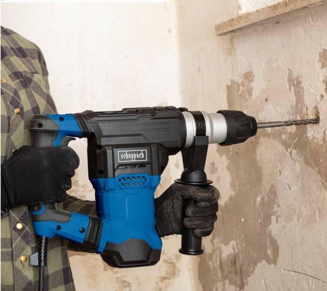 Перфоратор DH1500 Plus Scheppach - 7Joule | 230В 1500Вт | SDS Plus | Включає футляр, дриль і аксесуари DH1500 фото