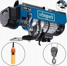 Лебідка електрична канатна Будівельна лебідка 230 В HRS250 KG Scheppach HRS250 фото