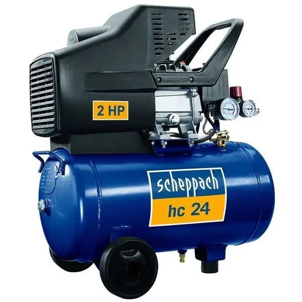 Компресор Scheppach HC24 (220 л/хв, 24 л), безмасляний компресор HC24 фото