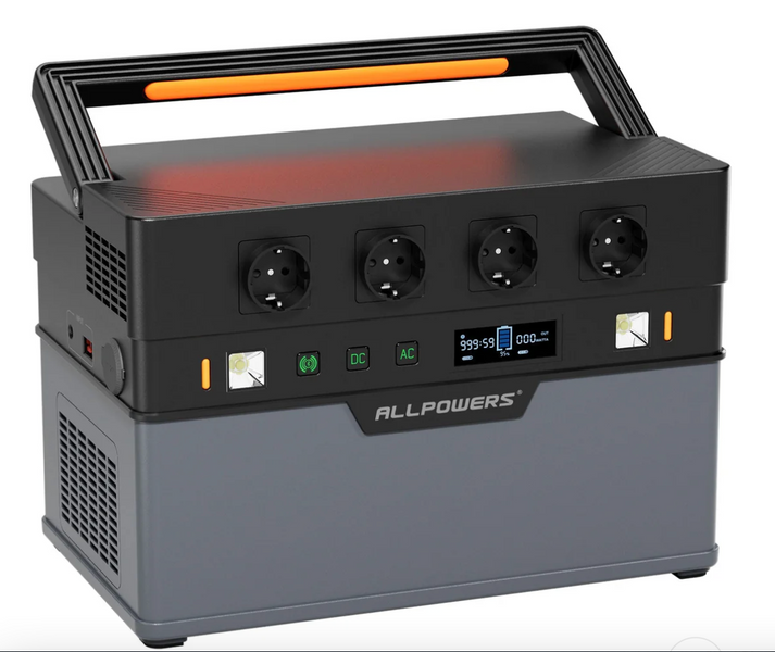Портативна зарядна станція ALLPOWERS S1500 PLUS 1500 Вт 1092 Вт&middot;год S1500 PLUS фото